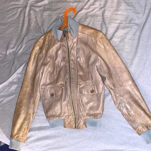 Banana Republic Bomber Jacket. Size XS. Tiny tear on the back near the neck.